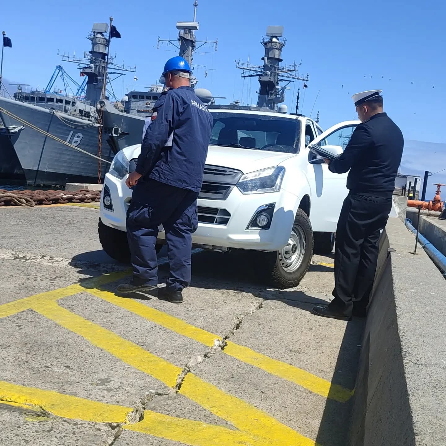 Coordinacion con Armada de Chile