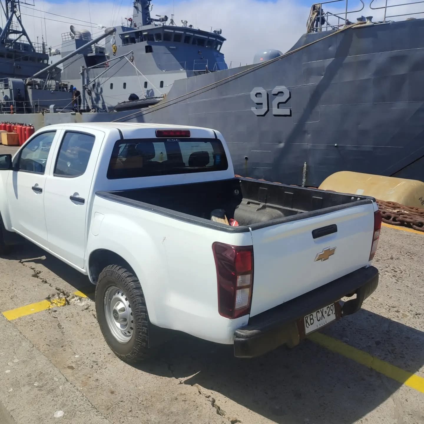 Vehiculo listo para embarque maritimo