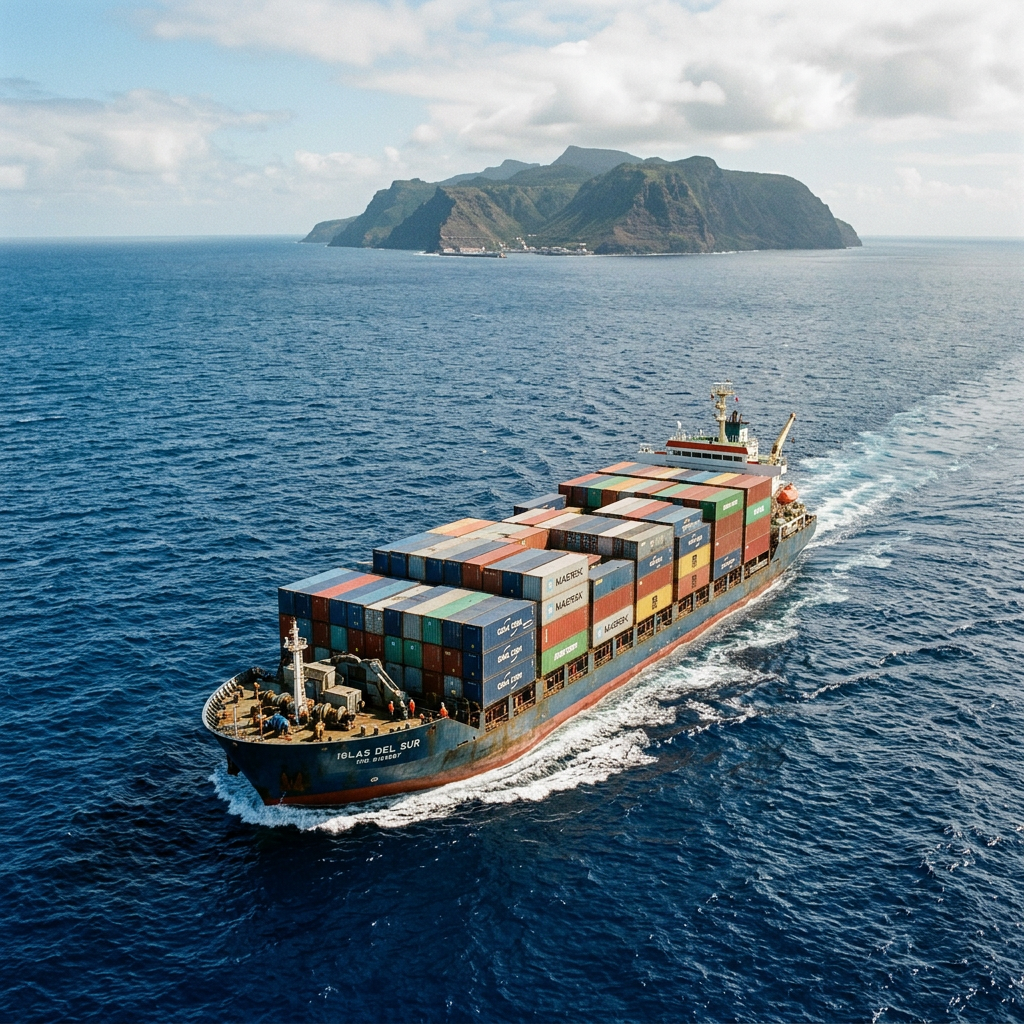 Transporte maritimo hacia Juan Fernandez